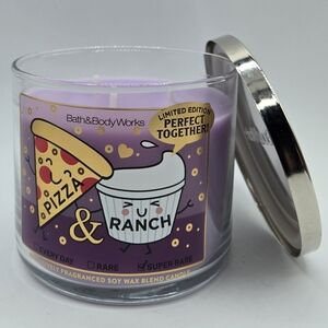 Bath and Body Works Pizza and Ranch 3 wick Candle